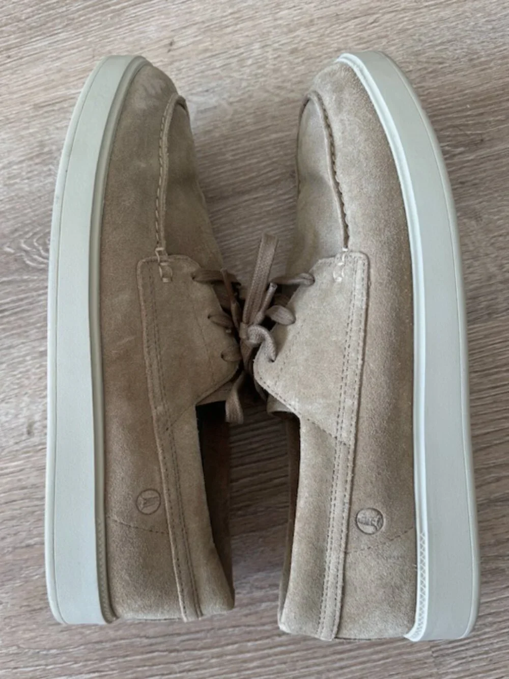 Clarks Dark Sand Suede Boat Shoes in Size 10